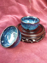 Load image into Gallery viewer, Cobalt Blue Gradient Glazed Tea Cups
