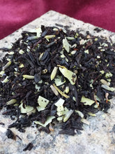 Load image into Gallery viewer, Close-up of Wedding Cake Earl Grey tea with coconut and lavender