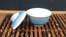 Load image into Gallery viewer, Blue Swirl Ceramic Gaiwan

