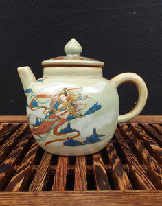Pipa and Harp Players Dunhuang Style Teapot