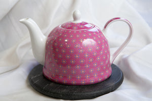 Igloo Teapot, "Pink Florets"