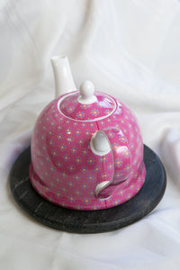 Igloo Teapot, "Pink Florets"